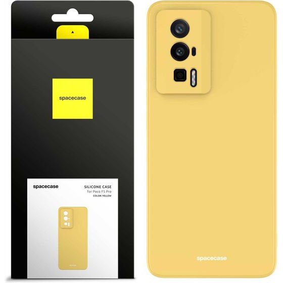 Spacecase Silicone Case Poco F5 Pro yellow - (5905719016012)