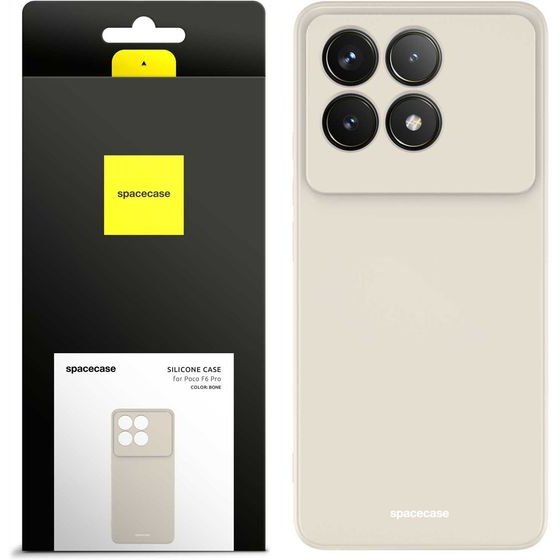 Spacecase Silicone Case Poco F6 Pro bone - (5905719110642)