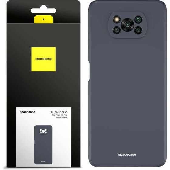 Spacecase Silicone Case Poco X3 Pro/NFC black - (5905123439667)