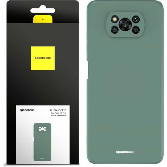 Spacecase Silicone Case Poco X3 Pro/NFC dark green - (5905123439698)