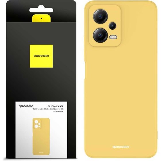 Spacecase Silicone Case Poco X5 5G/Redmi Note 12 5G yello - (5905123475375)