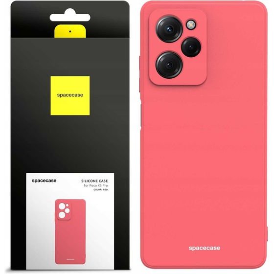 Spacecase Silicone Case Poco X5 Pro 5G red - (5905123475283)