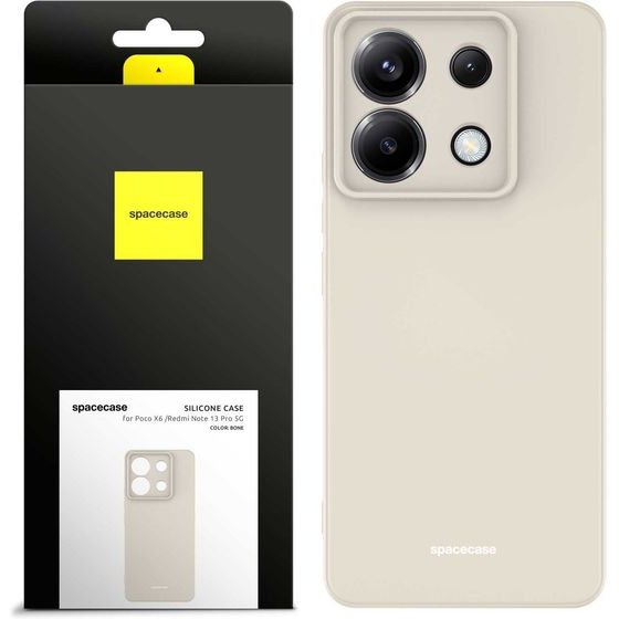 Spacecase Silicone Case Poco X6 / RM Note 13 Pro 5G bone - (5905719107987)