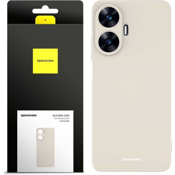 Spacecase Silicone Case Realme C55 bone - (5905719038489)