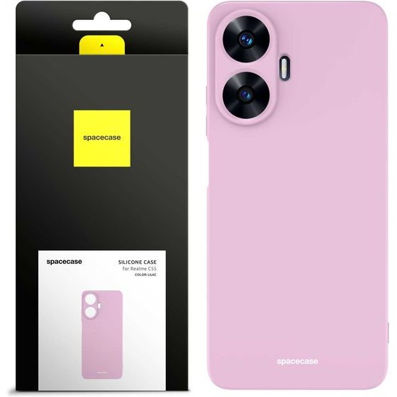 Spacecase Silicone Case Realme C55 lilac - (5905719038502)
