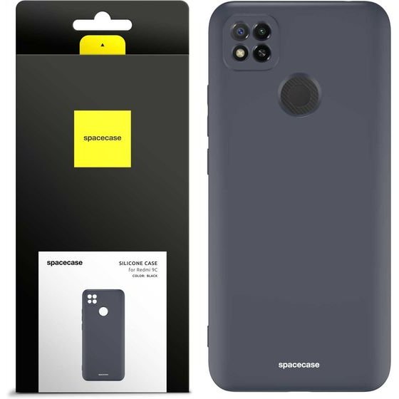 Spacecase Silicone Case Redmi 9C black - (5905123440670)