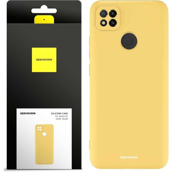 Spacecase Silicone Case Redmi 9C yellow - (5905123440748)