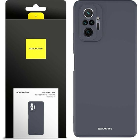 Spacecase Silicone Case Redmi Note 10 Pro black - (5905123439742)