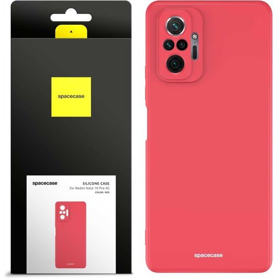 Spacecase Silicone Case Redmi Note 10 Pro red - (5905123439803)