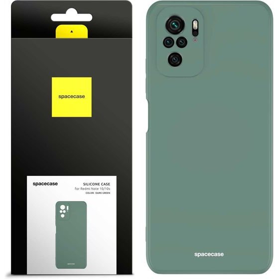 Spacecase Silicone Case Redmi Note 10/10s dark green - (5905123439858)