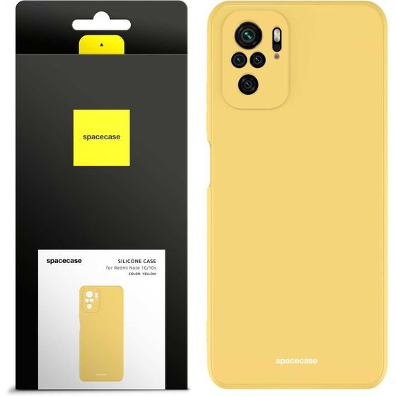 Spacecase Silicone Case Redmi Note 10/10s yellow - (5905123439896)