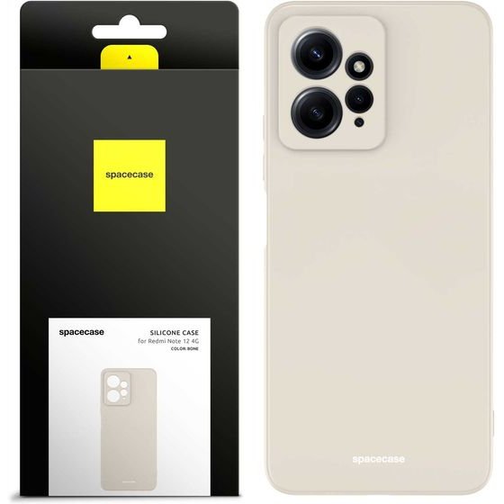 Spacecase Silicone Case Redmi Note 12 4G bone - (5905719015800)