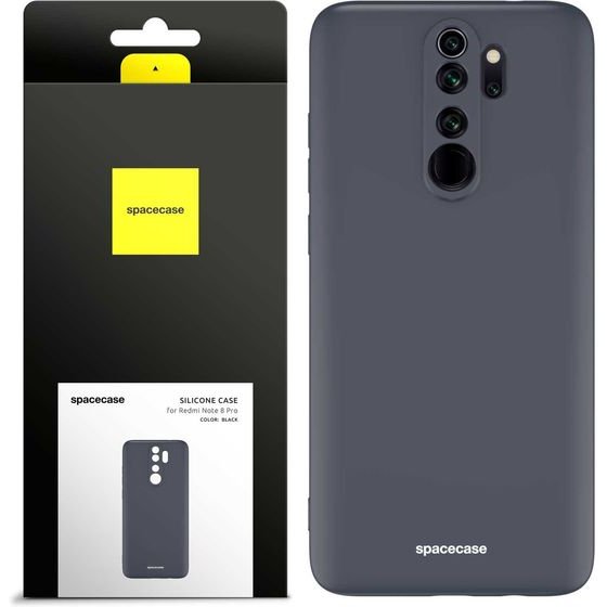 Spacecase Silicone Case Redmi Note 8 Pro black - (5905123440915)