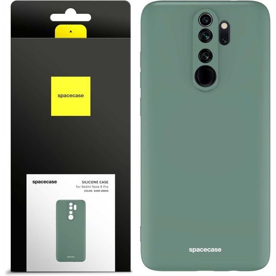 Spacecase Silicone Case Redmi Note 8 Pro dark green - (5905123440946)
