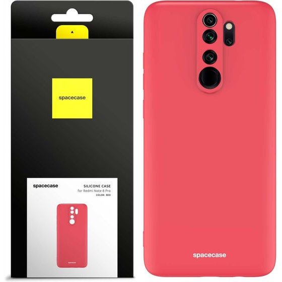 Spacecase Silicone Case Redmi Note 8 Pro red - (5905123440977)