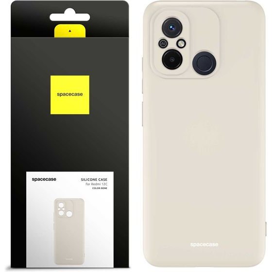 Spacecase Silicone Case Redmi Redmi 12C bone - (5905719015725)