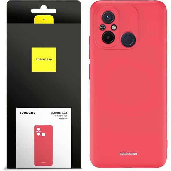 Spacecase Silicone Case Redmi Redmi 12C red - (5905719015763)