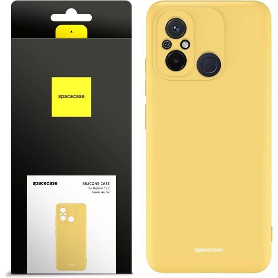 Spacecase Silicone Case Redmi Redmi 12C yellow - (5905719015770)