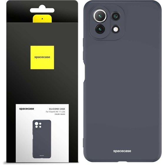 Spacecase Silicone Case Xiaomi Mi 11 Lite black - (5905123439506)