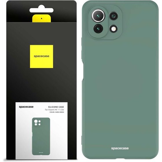 Spacecase Silicone Case Xiaomi Mi 11 Lite dark green - (5905123439537)