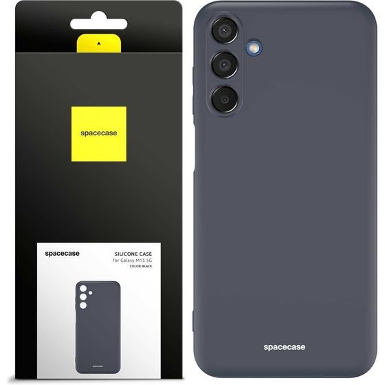 Spacecase Silicone Galaxy M15 black - (5905719109622)