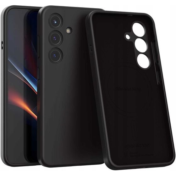 Spacecase Silicone Mag Galaxy S25 black - (5905719114152)