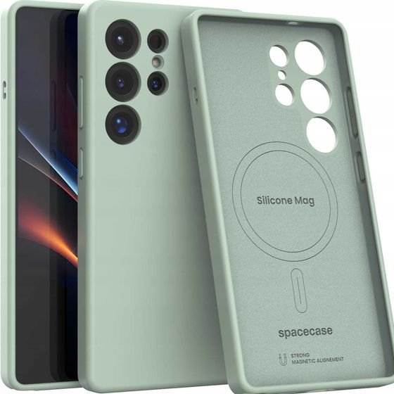 Spacecase Silicone Mag Galaxy S25 Ultra mint - (5905719118341)