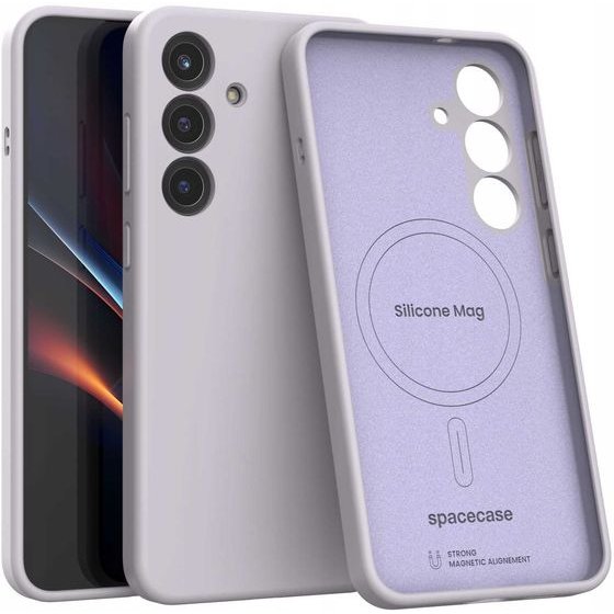 Spacecase Silicone Mag Galaxy S25+ light purple - (5905719118327)
