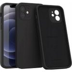 Spacecase Silicone Mag iPhone 12 black - (5905719138653)