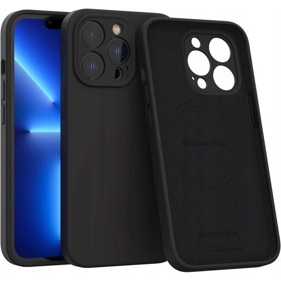 Spacecase Silicone Mag iPhone 13 Pro black - (5905719138707)