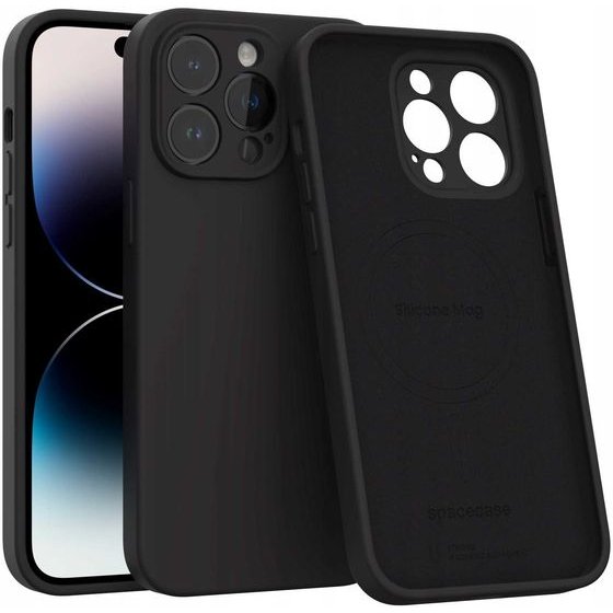 Spacecase Silicone Mag iPhone 14 Pro Max black - (5905719138752)