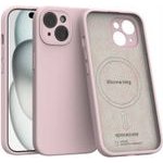 Spacecase Silicone Mag iPhone 15 baby pink - (5905719137786)
