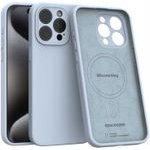 Spacecase Silicone Mag iPhone 15 Pro Max baby blue - (5905719137885)