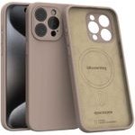 Spacecase Silicone Mag iPhone 15 Pro Max brown - (5905719137908)
