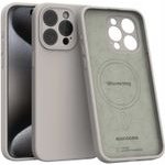 Spacecase Silicone Mag iPhone 15 Pro Max stone - (5905719137892)
