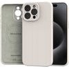 Spacecase Silicone Mag iPhone 15 Pro Max stone - (5905719137892)