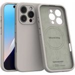 Spacecase Silicone Mag iPhone 16 Pro stone - (5905719119331)