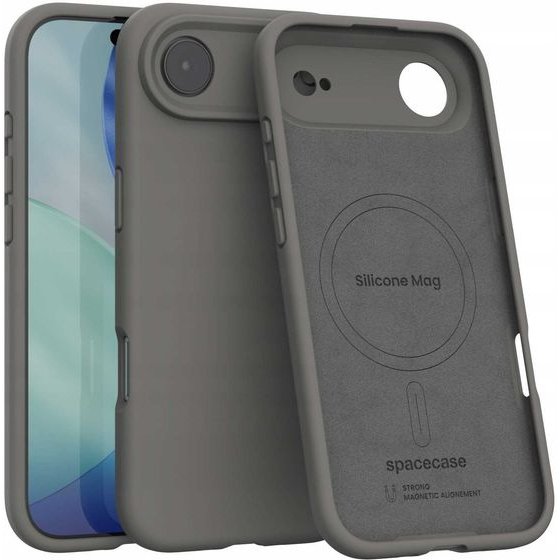 Spacecase Silicone Mag iPhone 17 Air gray - (5905719132255)