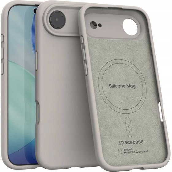 Spacecase Silicone Mag iPhone 17 Air stone - (5905719132262)