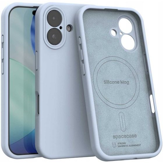 Spacecase Silicone Mag iPhone 17 baby blue - (5905719132071)