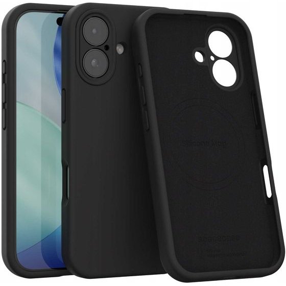 Spacecase Silicone Mag iPhone 17 black - (5905719132057)