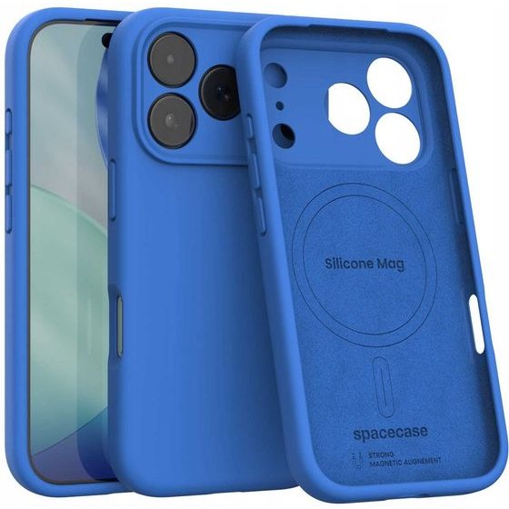 Spacecase Silicone Mag iPhone 17 Pro blue - (5905719132163)