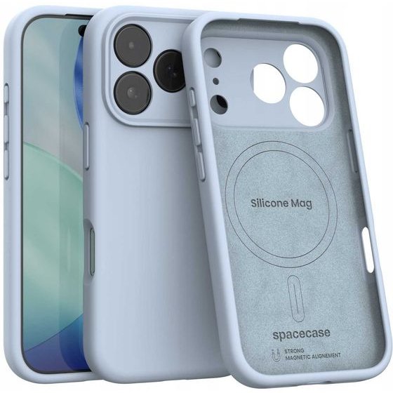 Spacecase Silicone Mag iPhone 17 Pro Max baby blue - (5905719132194)