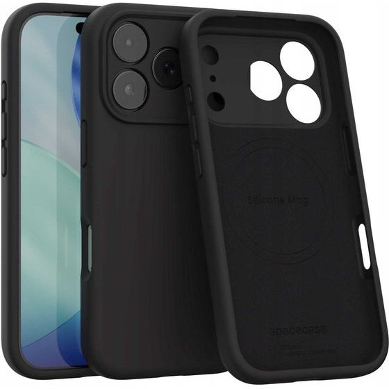 Spacecase Silicone Mag iPhone 17 Pro Max black - (5905719132170)