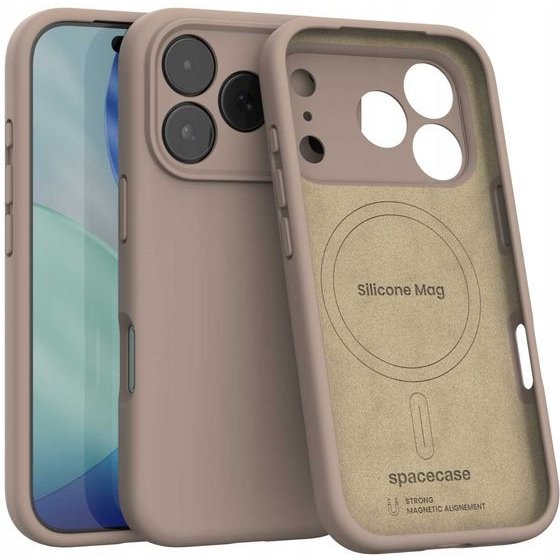 Spacecase Silicone Mag iPhone 17 Pro Max brown - (5905719132224)