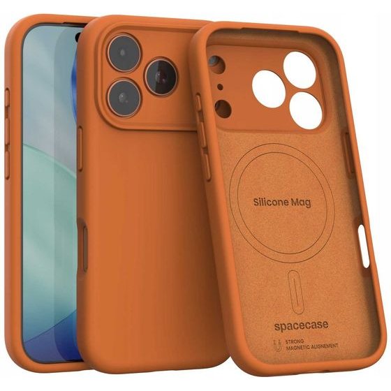 Spacecase Silicone Mag iPhone 17 Pro orange - (5905719138257)