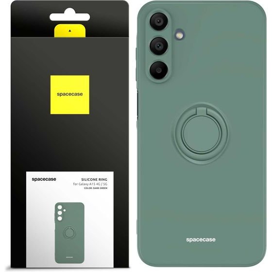 Spacecase Silicone Ring Galaxy A15 4G / 5G dark green - (5905719107659)