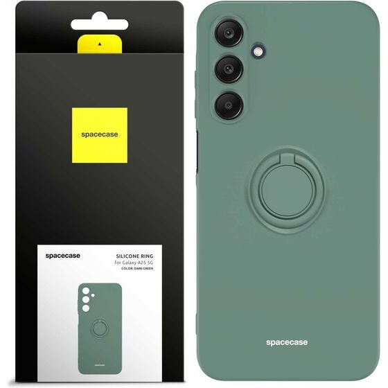 Spacecase Silicone Ring Galaxy A25 5G dark green - (5905719108311)