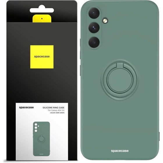 Spacecase Silicone Ring Galaxy A54 5G dark green - (5905719015008)