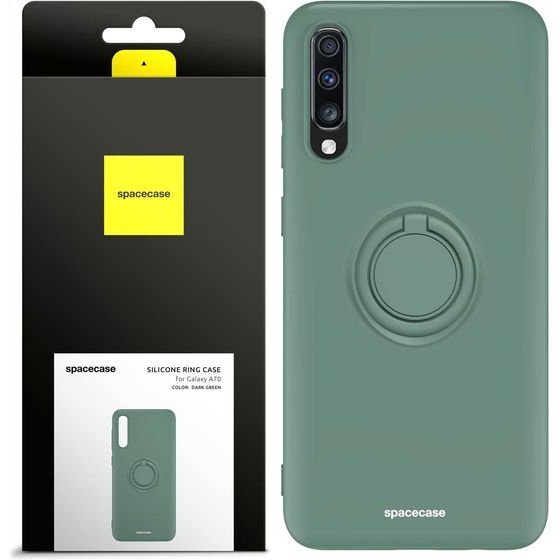 Spacecase Silicone Ring Galaxy A70 dark green - (5905719014049)
